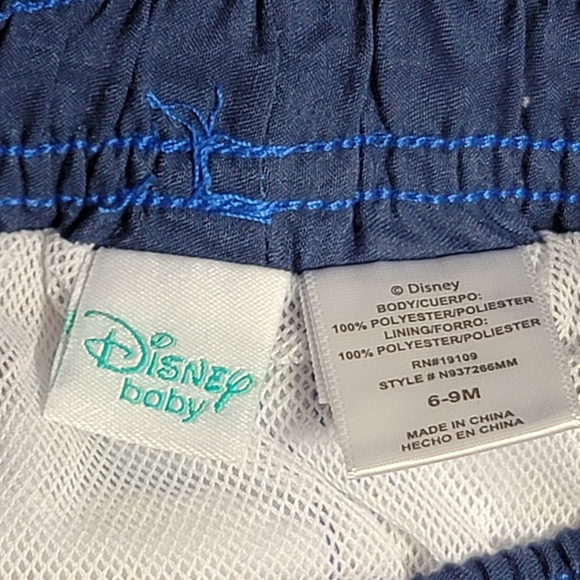 Disney Baby Mickey Mouse and Pluto Swim Trunks Summer Pool Beach Infant 6-9 Mo - Picture 5 of 5